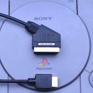 PlayStation 1 PS1 RGB SCART PACKAPUNCH cable 